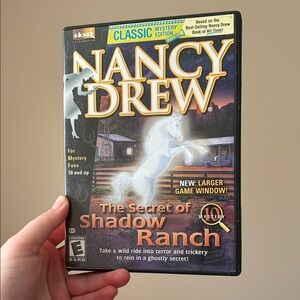 Nancy Drew: (2004) the Secret of Shadow Ranch CDROM video game